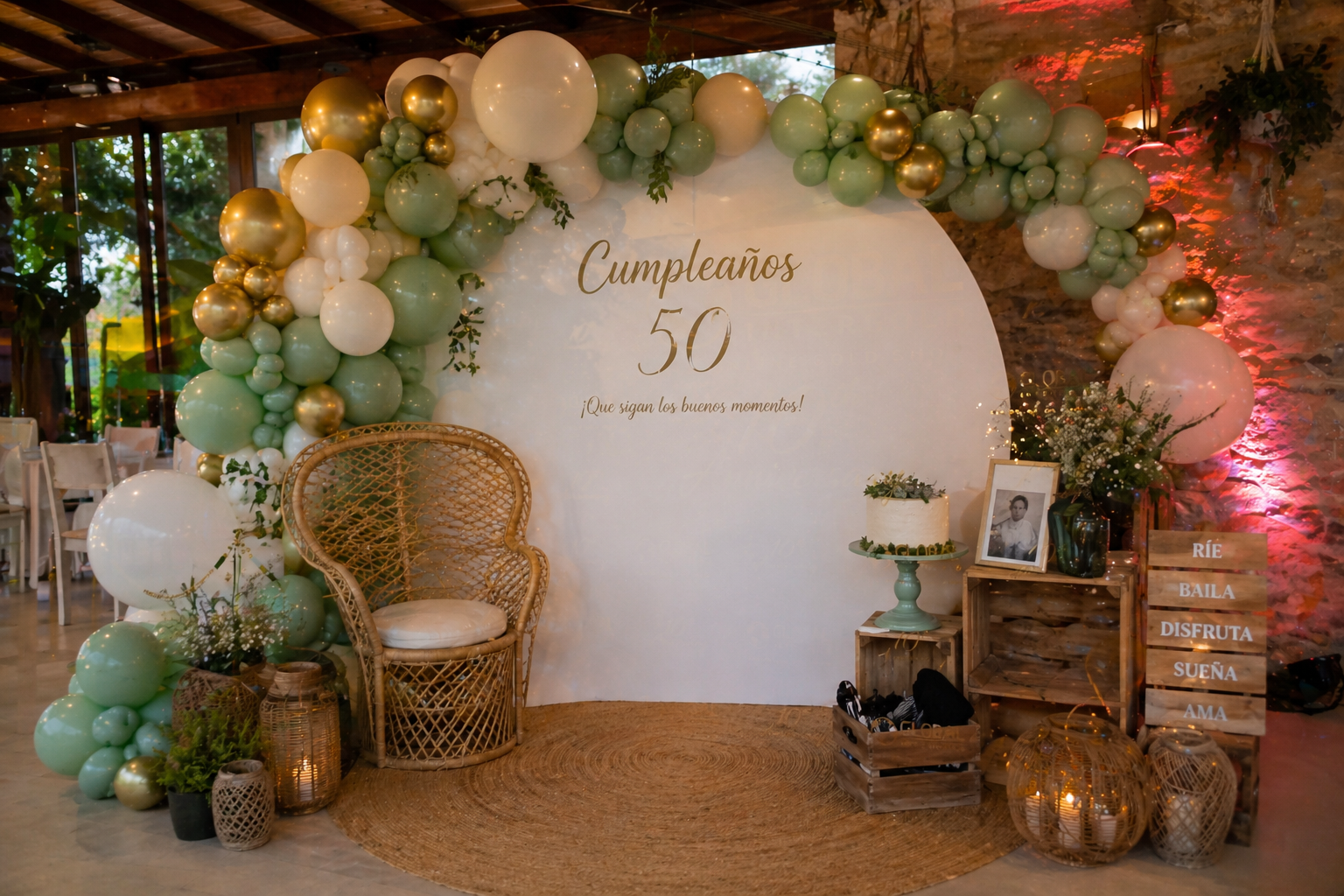 fotocall evento familiar